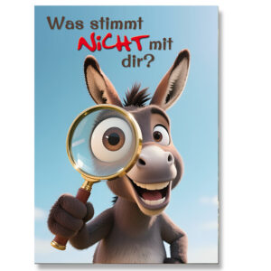 Postkarte - Was stimmt nicht mit dir?