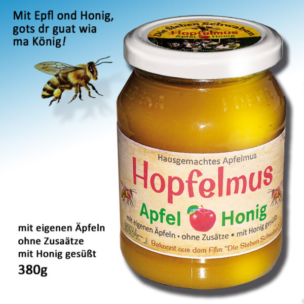 Hopfelmus - Apfelmus mit Honig - Das leckere aus dem Film: Die Sieben Schwaben 380g