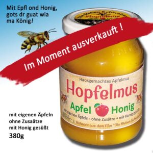 Hopfelmus - Apfelmus mit Honig - Das leckere aus dem Film: Die Sieben Schwaben 380g