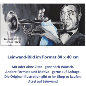 Leinwand Bild - Louis Armstrong